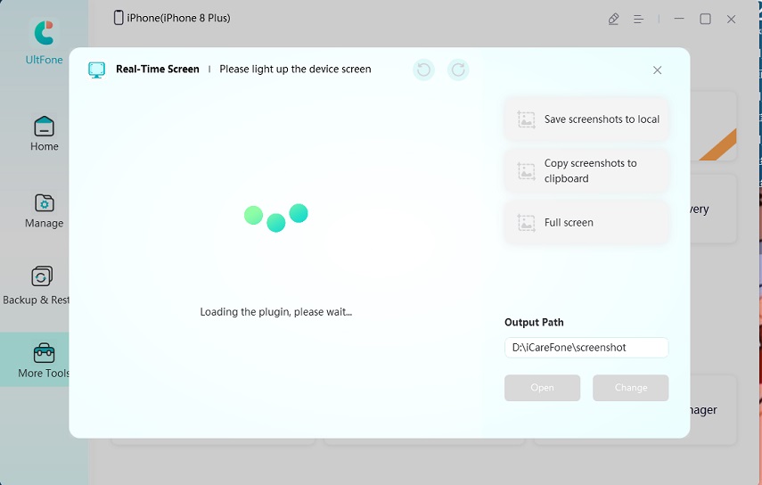 Ejecute una prueba de diagnóstico en iPhone con Ultfone