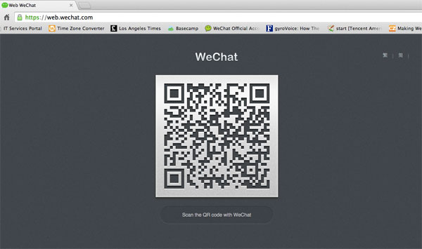 Iniciar sesión en Web WeChat