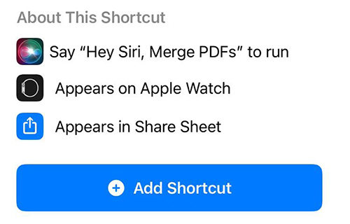 Cómo combinar archivos PDF en iPhone a través de atajo