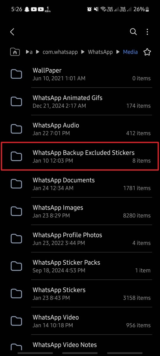 Backup local de WhatsApp en Android