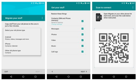 Transferir datos del teléfono LG al teléfono Motorola a través de Motorola Migrate