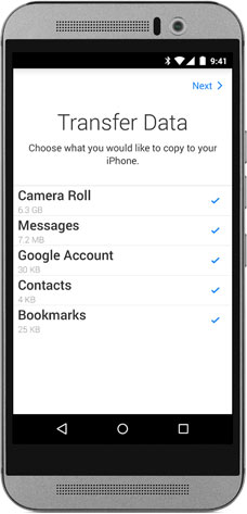Reinicie la transferencia para fijar mover a la aplicación iOS lento