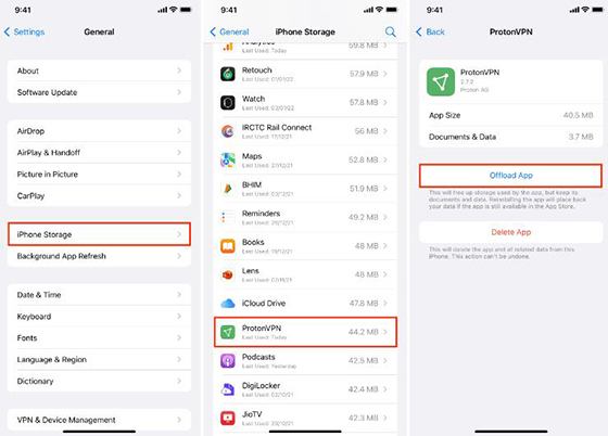 Eliminar el caché de la aplicación