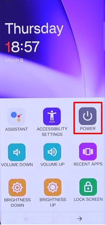 reiniciar o encender OnePlus