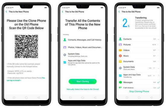 Cómo transferir datos de Realme a Realme con teléfono clon