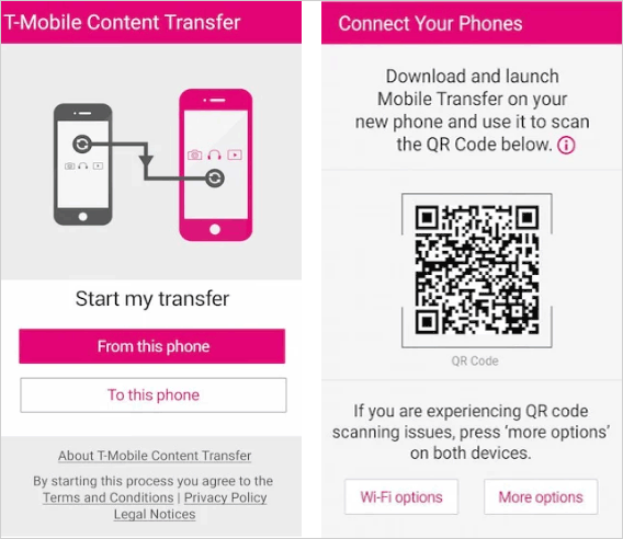 aplicación para clonación del teléfono