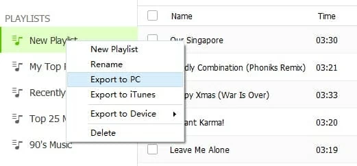 Copiar canciones de iPhone XS a Windows 7 Laptop