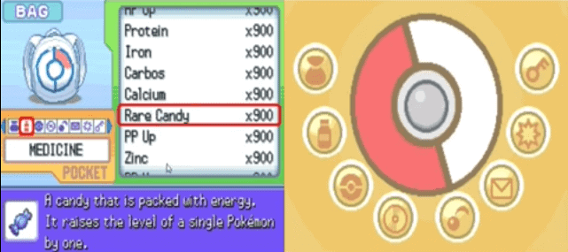 Código de trucos de dulces raros de Pokemon Platinum