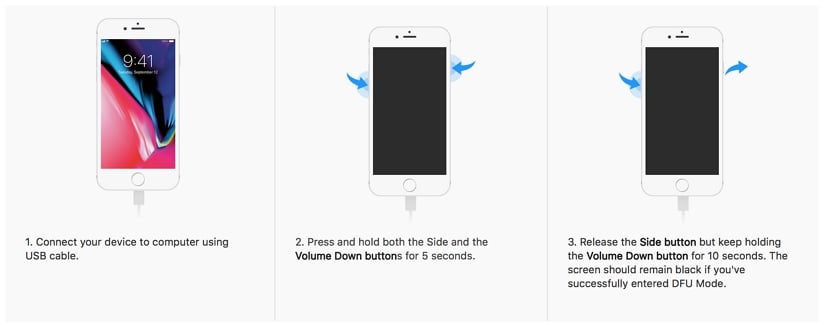 Ponga el iPhone 6s, el iPhone 7 y el iPhone 7 Plus en modo DFU para arreglar el iPhone no se restaurará en modo de recuperación