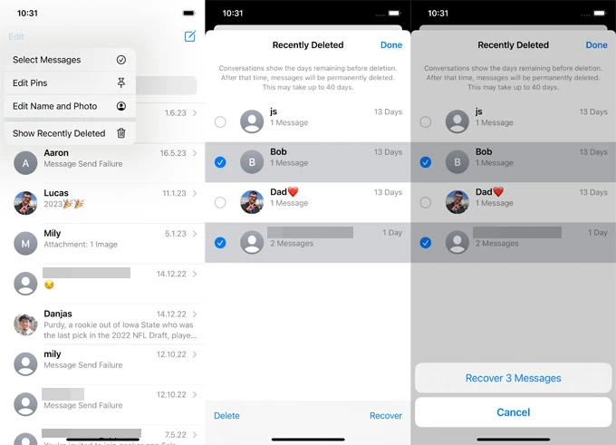 Transferir los viejos iMessages y los mensajes de texto desde iCloud a iPhone