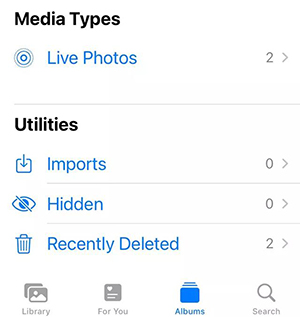 Recently deleted photo folder iphone.jpg