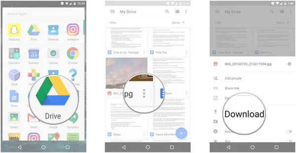 Recuperar fotos eliminadas permanentemente de Android Gallery a través de Google Drive