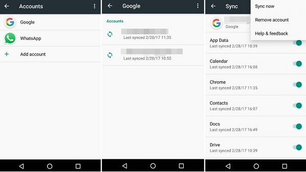 Eliminar la cuenta de Google