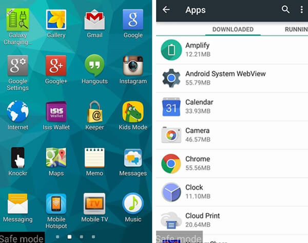 inspeccionar aplicaciones en Android para arreglar la pantalla táctil no funciona