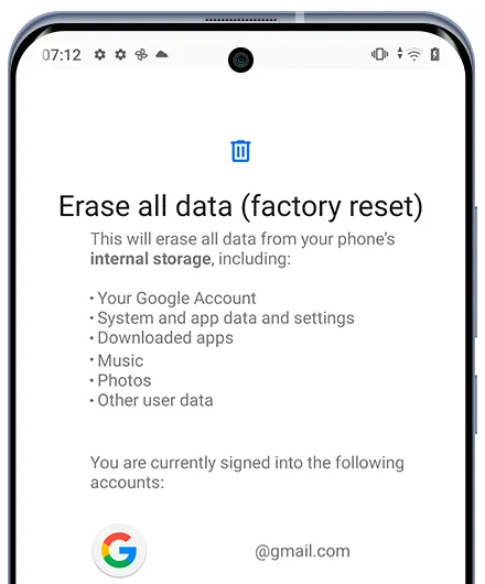 Reset Oppo directamente de reinicio
