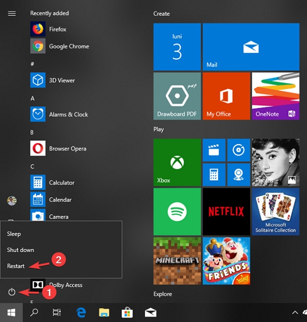 Reinicie su computadora y dispositivo