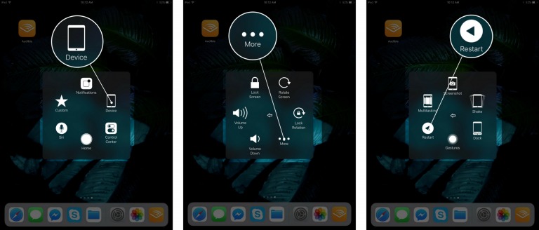 ASHISTIVETOUCH Ajuste de volumen iPad
