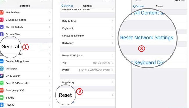 Restablecer la configuración de la red