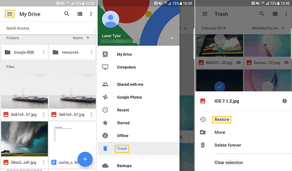 Cómo recuperar archivos eliminados de Android usando Google Drive