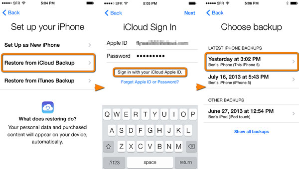 Cómo obtener la grabación de la pantalla eliminada en iPhone con iCloud