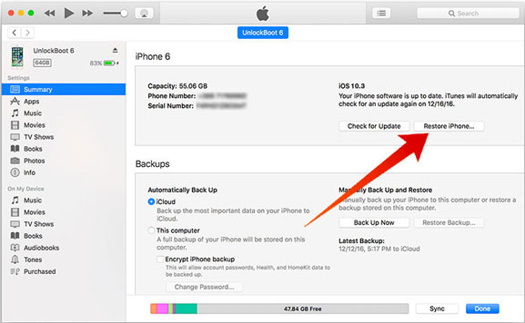 Conecte iPhone a iTunes