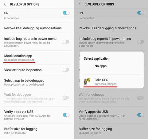 GPS falso de Huawei