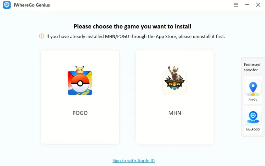 Aplicación de lanzamiento de Pogo Genius