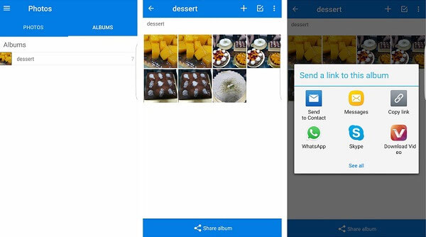 Compartir el álbum de Dropbox