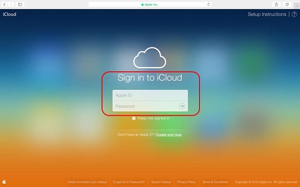 Inicie sesión en iCloud para descargar archivos de copia de seguridad en Windows 10