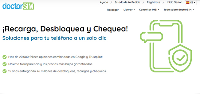 Pin de desbloqueo de la red SIM a través de Doctor Sim
