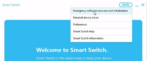 Smart Switch Recuperación de software de emergencia e inicialización