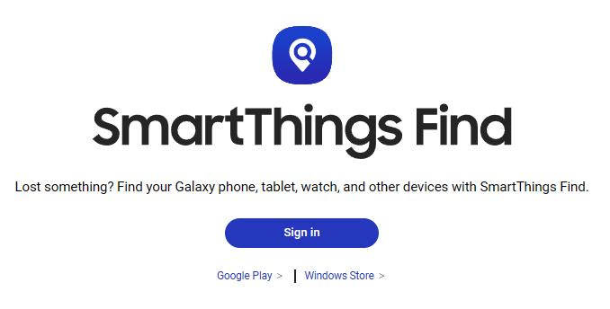 Iniciar sesión en SmartThings Find