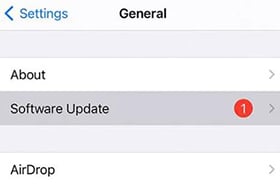 Actualización de iOS