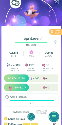 Spritzee Pokemon Go