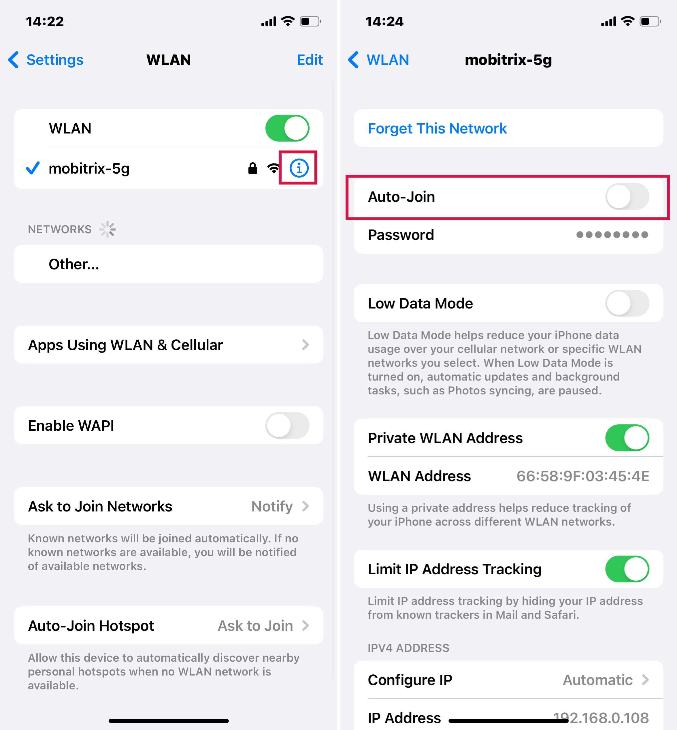 Pasos para apagar automáticamente unirse en iPhone