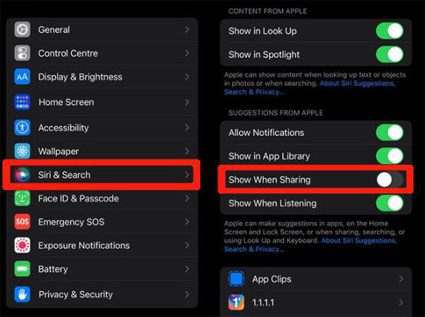 Contactos sugeridos iPhone Eliminar todo
