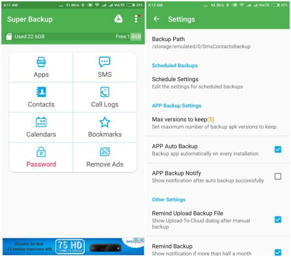 Cómo hacer una copia de seguridad y restaurar el historial de llamadas para Android con Super Copia de seguridad y restaurar