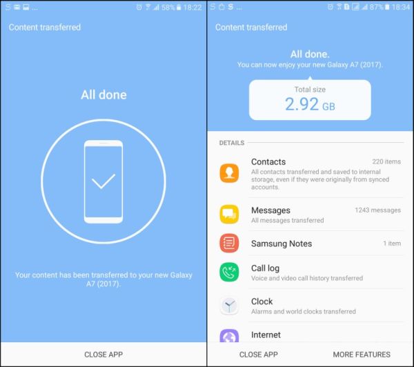 Tipos de datos compatibles con Smart Switch