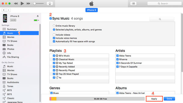 ¿Cómo elimino las listas de reproducción de mi iPhone en iTunes?
