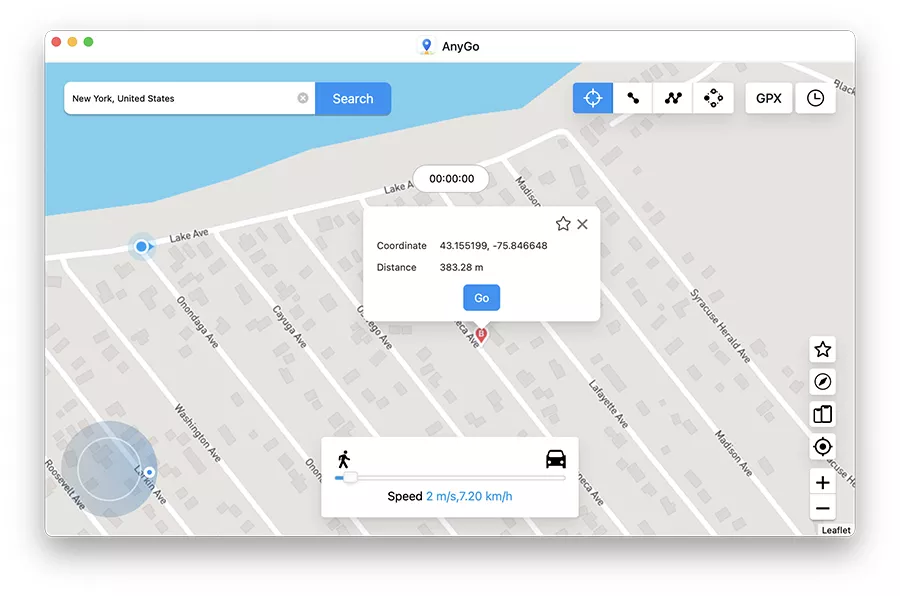 teletransporta a un nuevo lugar anygo
