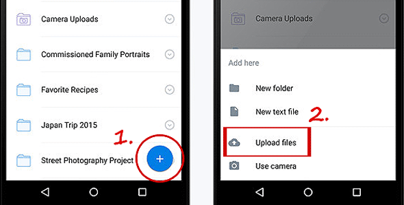 Subir videos a Dropbox