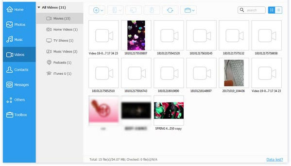 Transferir archivos de PC a iPhone usando la transferencia de iOS