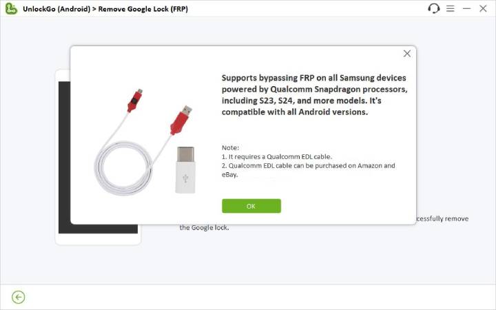 Prepare un cable Qualcomm EDL