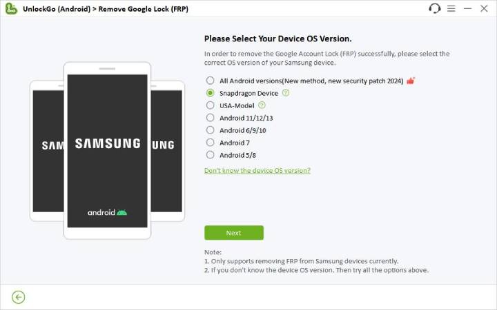Qualcomm FRP Bypass en Samsung
