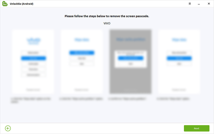 Desbloquee el teléfono Vivo de desbloqueo de Android
