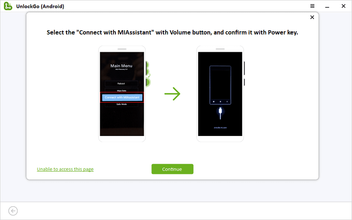 Desbloquear Android Xiaomi FRP Bypass Connect conh Miassistant