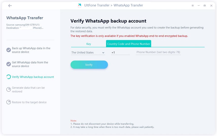 Verificar la cuenta de WhatsApp