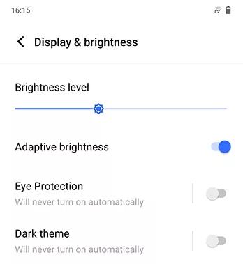 Vivo adaptar el brillo de la pantalla
