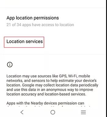 Servicios de ubicación de Vivo