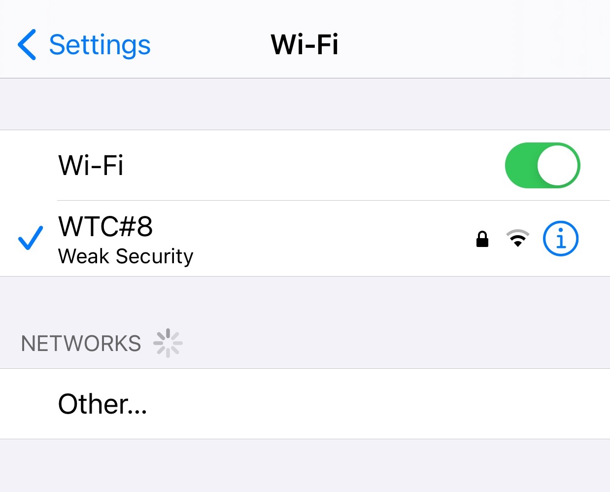 Débil seguridad wi-fi iPhone